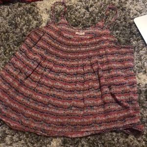 patterned flowy tank from aerie
